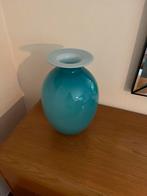 Vaas, Huis en Inrichting, Woonaccessoires | Vazen, Ophalen, Zo goed als nieuw, Blauw, Minder dan 50 cm