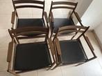 ARMSTOELEN VAN JOS DE MEY VOOR VAN DEN BERGHE - PAUVERS, Huis en Inrichting, Ophalen, Gebruikt, Bruin, Hout