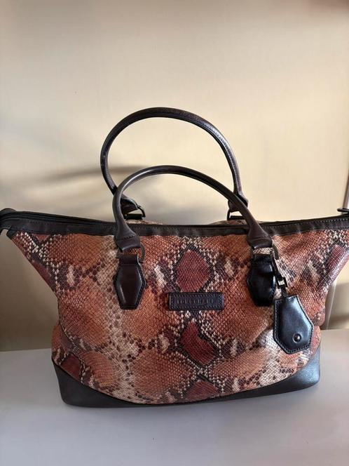LONGCHAMP tas phyton en glad kalfsleer, Handtassen en Accessoires, Tassen | Reistassen en Weekendtassen, Ophalen of Verzenden