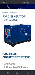 Ford FDT 10200 SE diesel generator NIEUW, Bricolage & Construction, Générateurs, Enlèvement, Neuf