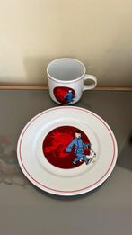 Tintin assiette et mug le lotus bleu, Ophalen of Verzenden, Kuifje, Gebruikt