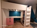IKEA hoogslaper met bureau, Huis en Inrichting, 90 cm, Gebruikt, 180 tot 200 cm, Hoogslaper