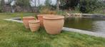 Terracotta bloempotten, Tuin en Terras, Bloempotten, Ophalen, Rond, Nieuw, Tuin