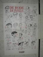 poster de Rode Duivels Karikatuur, Collections, Comme neuf, Affiche, Image ou Autocollant, Enlèvement