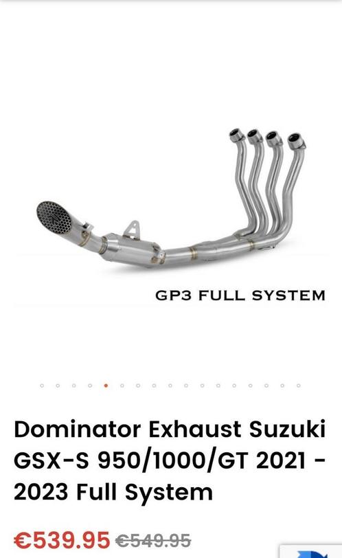 Dominator Full Exhaust Suzuki GSX-S 950/1000/GT 2021 - 2023, Motoren, Onderdelen | Suzuki, Gebruikt, Ophalen