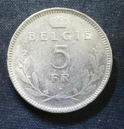 5 frank VL 1936, pos. A - Leopold III, Postzegels en Munten, Munten | België, Losse munt, Verzenden