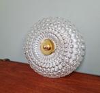 Grote plafondlamp in honingraatglas, Limburg, 1970, Antiek en Kunst, Ophalen of Verzenden