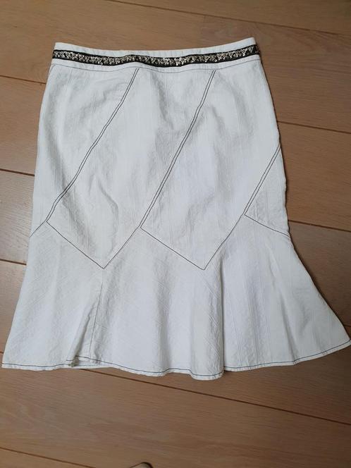 Roberto Cavalli Class witte rok maat 36, Kleding | Dames, Rokken, Gedragen, Maat 36 (S), Wit, Onder de knie, Ophalen of Verzenden
