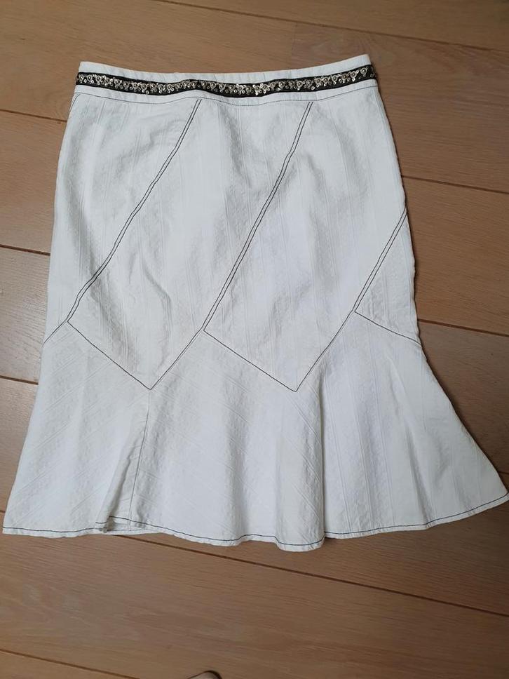 Roberto Cavalli Class witte rok maat 36, Kleding | Dames, Rokken, Gedragen, Maat 36 (S), Wit, Onder de knie, Ophalen of Verzenden