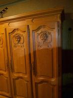 4-deurs kleerkast, Met deur(en), Eikenhout, Zo goed als nieuw, 200 cm of meer