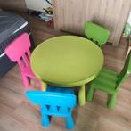 Ikea speeltafel mammut met 4 stoelen, Ophalen, Gebruikt