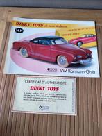 Dinky ATLAS fascicule + Certificat _ VW Karmann _ ref. 24M, Hobby en Vrije tijd, Ophalen of Verzenden, Nieuw, Overige typen, Dinky Toys