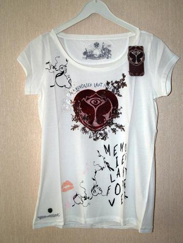 Tomorrowland T-shirt wit, maat M, nieuw, TML one world beschikbaar voor biedingen