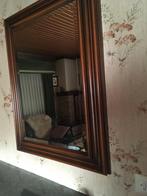 Mooie spiegel in een houten kader, Antiek en Kunst, Ophalen, Rechthoekig, Minder dan 50 cm, Minder dan 100 cm