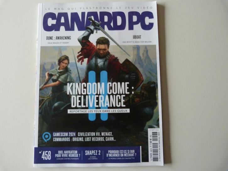 Magazine Canard PC N458 - Septembre 2024 [Livre], Collections, Revues, Journaux & Coupures, Journal ou Magazine, 1980 à nos jours