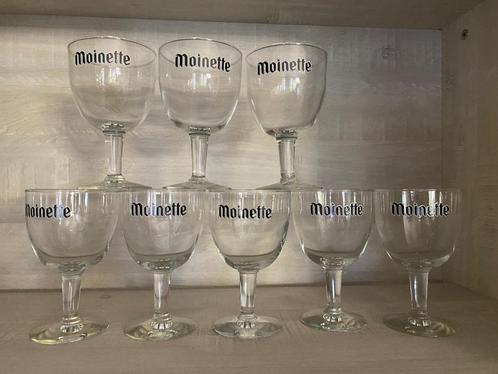 59/ Lot de 8 Verres Moinette 25cl - H.15,7cm, Verzamelen, Glas en Drinkglazen, Zo goed als nieuw, Bierglas, Ophalen of Verzenden