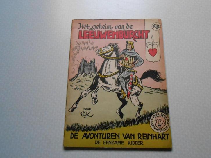 ridder reinhart 1 Het geheim van de Leeuwenburcht 1958 1 st, Boeken, Stripverhalen, Zo goed als nieuw, Eén stripboek, Ophalen of Verzenden