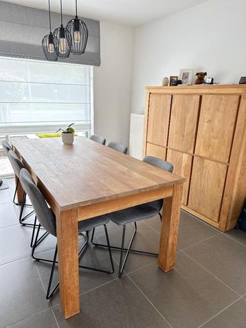 Complete eetkamer, Enlèvement, Utilisé, Teak, 6 à 8 chaises