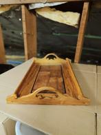 Handgemaakt houten dienblad, Rechthoekig, Ophalen of Verzenden, Zo goed als nieuw, Hout