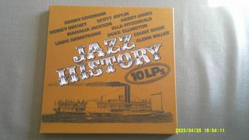 Various - Jazz History  (10 LP) beschikbaar voor biedingen