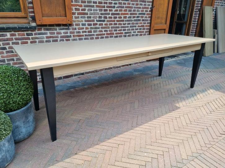 Massief houten eettafel, Huis en Inrichting, Tafels | Eettafels, Zo goed als nieuw, Ophalen of Verzenden