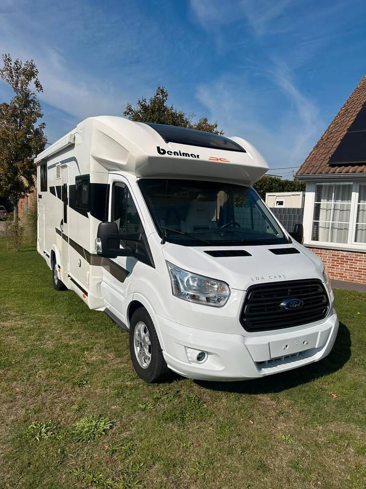 Ford, Caravans en Kamperen, Mobilhomes, Bedrijf, tot en met 5, Half-integraal, Benimar, Ford, Diesel, Handgeschakeld, L-zit, Cassettetoilet
