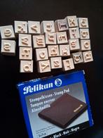 Letterstempels en stempelkussen zwart, Ophalen of Verzenden