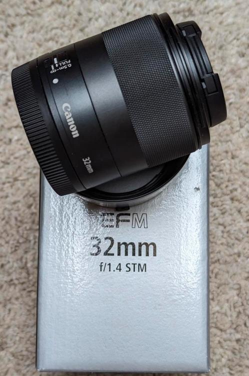 Canon EFM 32 f/1.4 STM-objectief, Audio, Tv en Foto, Foto | Lenzen en Objectieven, Zo goed als nieuw, Ophalen of Verzenden