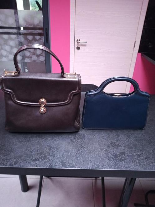 2 vintage handtassen voor dames, Handtassen en Accessoires, Tassen | Damestassen, Blauw, Ophalen of Verzenden