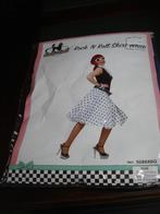 Verkleedkledij: Rock & Roll rok + sjaaltje. mt one size, Ophalen of Verzenden, Gedragen, Kleding