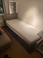 Enkel bed (inclusief lattenbodem), Huis en Inrichting, Ophalen, 90 cm, Eenpersoons, Bruin