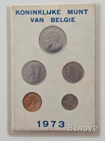Belgïe 1973 – Série FDC – 5 pièces – Baudouin beschikbaar voor biedingen