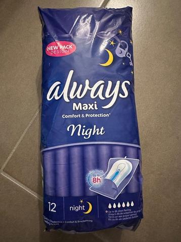 Always night maandverband beschikbaar voor biedingen