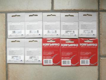 10 Mustad en Kensaki onderlijnboekjes voor voorn, brasem en beschikbaar voor biedingen
