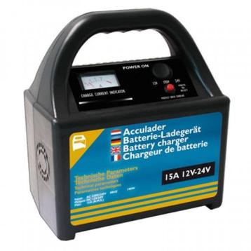 Acculader 12V/24V 15Amp.