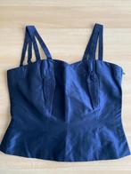 Bustier van zijde - donkerblauw (maat 42), Ophalen, Autre, Blauw, Maat 42/44 (L)
