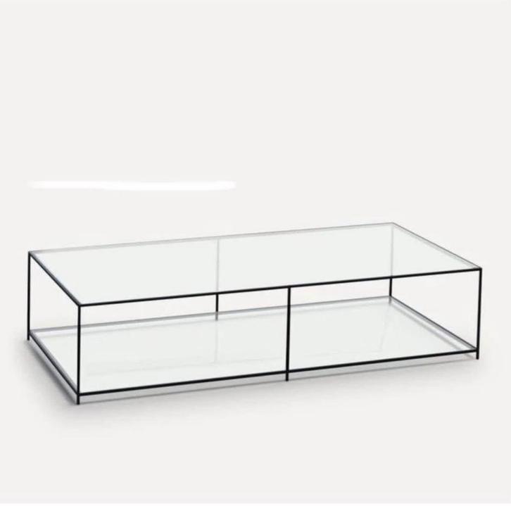 table basse à double plateau AM.PM, Maison & Meubles, Tables | Tables de salon, Comme neuf, Rectangulaire, Verre, Enlèvement