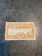 Fraaie 10 kroner uit 1943, Postzegels en Munten, Bankbiljetten | Europa | Niet-Eurobiljetten, Ophalen of Verzenden