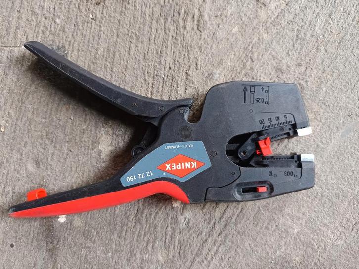 Knipex NexStrip 12 72 190 Krimptang 0.03 tot 10 mm², Doe-het-zelf en Bouw, Gereedschap | Handgereedschap, Ophalen