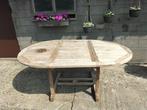 Tuintafel, Tuin en Terras, Ophalen, Gebruikt, Ovaal, Teakhout