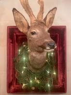KERST - kader met reekop, Ophalen, Gebruikt, Hert, Gewei of Kop