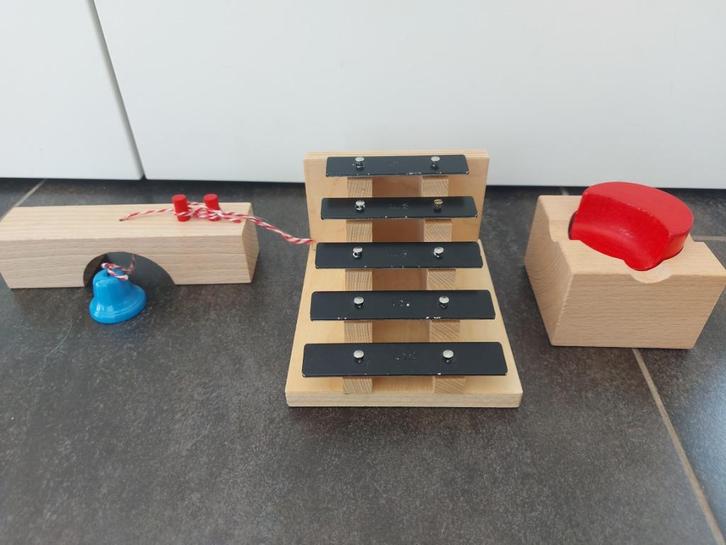Haba knikkerbaan - Uitbreiding - Klanktrap, Kinderen en Baby's, Speelgoed | Houten speelgoed, Zo goed als nieuw, Overige typen