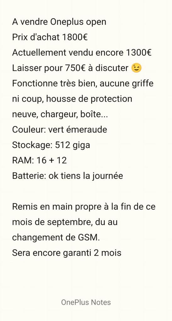 oneplus open, Telecommunicatie, Mobiele telefoons | Overige merken, Zo goed als nieuw, Ophalen