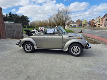 Volkswagen Kever cabio 1303, Autos, Cabriolet, Boîte manuelle, Noir, Particulier