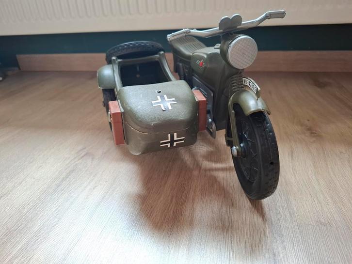 Duitse motor met zijspan WW2 - Action Man, Verzamelen, Poppetjes en Figuurtjes, Gebruikt, Ophalen of Verzenden