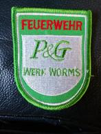 Embleem stof brandweer P&G FUEURWEHR, Verzamelen, Overige Verzamelen, Ophalen, Nieuw