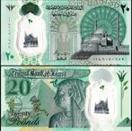 Nieuw bankbiljet polymeer Egypte 20 pond UNC, Egypte, Ophalen of Verzenden