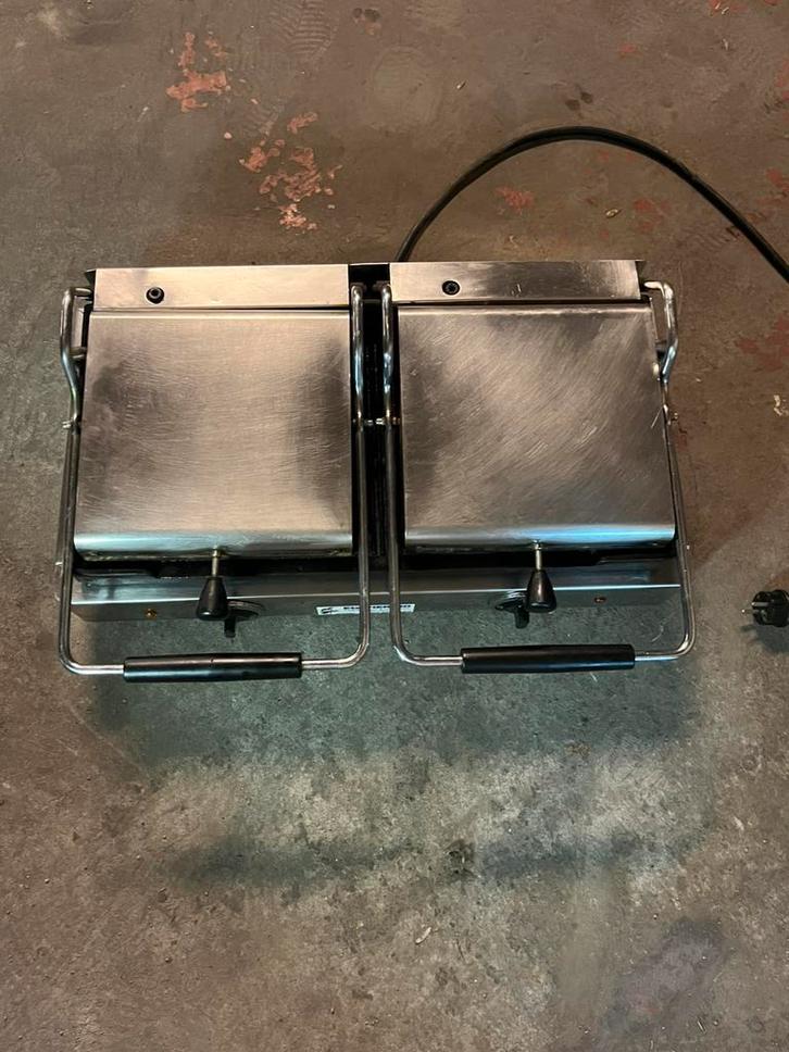 rill Panini Double Professionnel – Inox – Ets PIERINO, Elektronische apparatuur, Gourmetstellen, Gebruikt, Ophalen