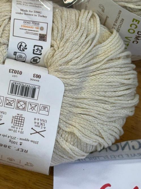 DMC- Eco Vita- gerecycled katoen, Hobby en Vrije tijd, Breien en Haken, Nieuw, Breien of Haken, Wol of Garen, Verzenden