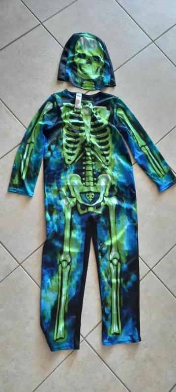 Halloween Verkleedpak geraamte 128-140  beschikbaar voor biedingen
